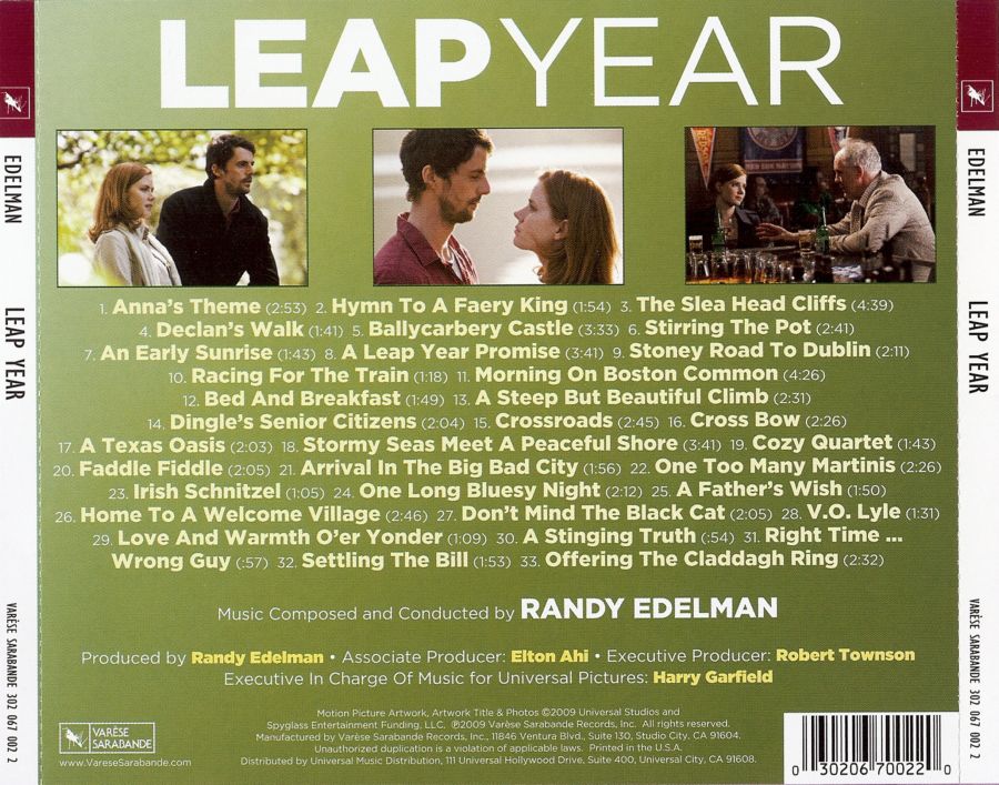 Leap перевод на русский. Leap.year.2009. Randy Edelman. Leap year ano Bisiesto. Randy Edelman Gettysburg OST Covers обложки.